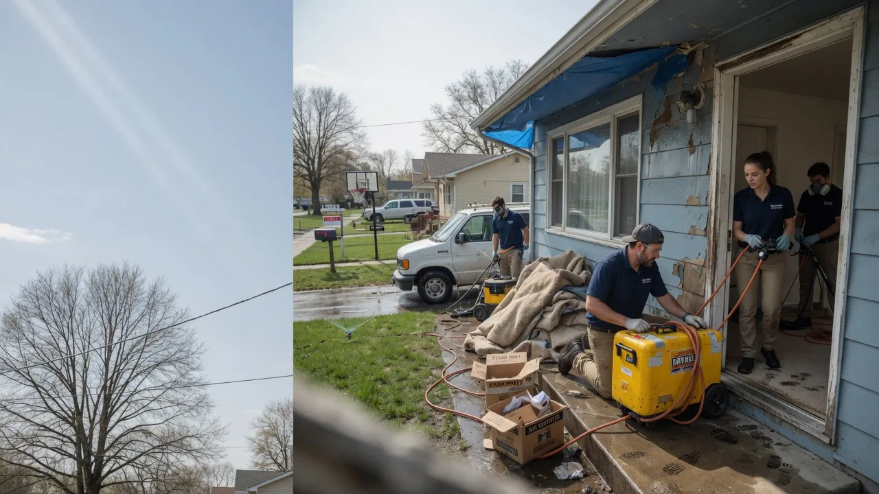 Basement Flood Cleanup in Denton, KS near me